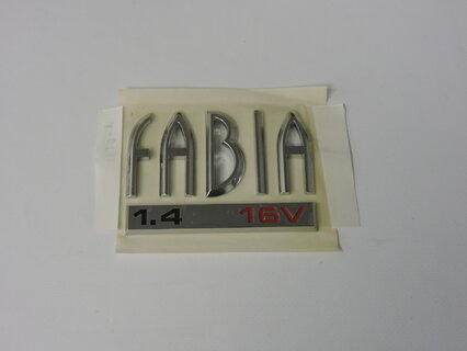 Nápis FABIA 1,4 16V , ORIGINAL 6Y0853687Q