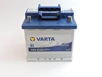 VARTA BLUE DYNAMIC 12V 52Ah 470A - výměna za starou baterii, 552400047313