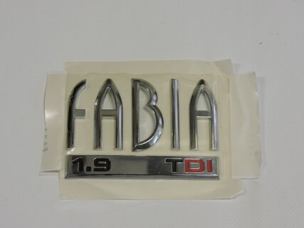 Nápis FABIA 1,9 TDI, ORIGINAL 6Y0853687T