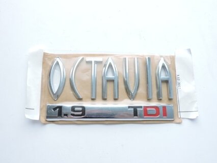 Nápis OCTAVIA I. 1,9 TDI, ORIGINAL