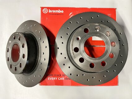 Kotouč zadní OCTAVIA III., BREMBO 08.9501.1X