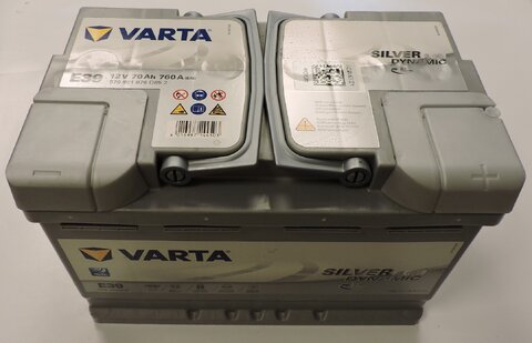 VARTA SILVER DYNAMIC AGM12V 70Ah 760A, 570901076