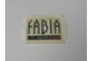 Nápis FABIA 1,4 16V , ORIGINAL 6Y0853687Q