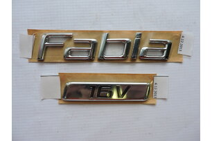 Nápis FABIA II. 1,4 16V , ORIGINAL 5j6853687D FXC