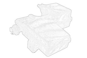 Nádobka ostřikovače OPEL VIVARO B 2014 - 2019, ORIGINAL 93867992