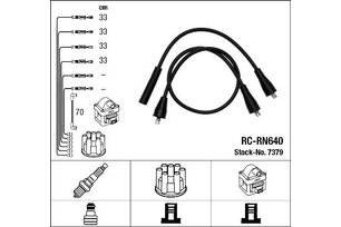 Sada zapalovacích kabelů RENAULT, NGK 7379
