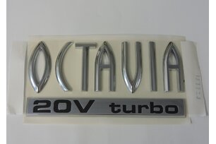 Nápis OCTAVIA 20V TURBO ORIGINAL 1U0853687D FXC